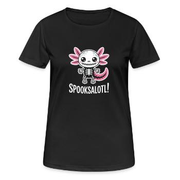 Süßes Spuk-Skelett mit Flügeln - Frauen T-Shirt atmungsaktiv - Schwarz - Vorne - AI Model Female 172 light (172cm)
