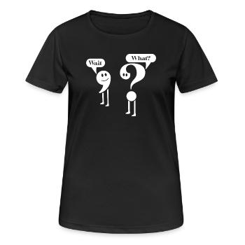 Professeur de Ponctuation de grammaire anglaise Élève - T-shirt respirant Femme - noir - Devant - AI Model Female 172 light (172cm)