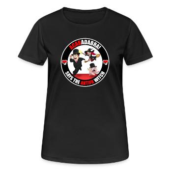 The Antifa Witch - Rich - T-shirt respirant Femme - noir - Devant - AI Model Female 172 light (172cm)