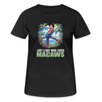 L’ère de l’ara - T-shirt respirant Femme - noir - Devant - AI Model Female 172 light (172cm)