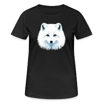 Arctic fox - Women's Breathable T-Shirt - black - Front - AI Model Female 172 light (172cm)