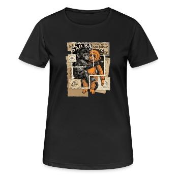 Stamps Baby Monkey Punch - Frauen T-Shirt atmungsaktiv - Schwarz - Vorne - AI Model Female 172 light (172cm)