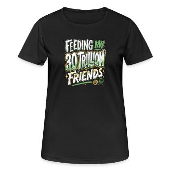 Ernährung Gesundheit Experte - Frauen T-Shirt atmungsaktiv - Schwarz - Vorne - AI Model Female 172 light (172cm)