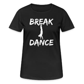 Breakdance Silhouette Motif - T-shirt respirant Femme - noir - Devant - AI Model Female 172 light (172cm)