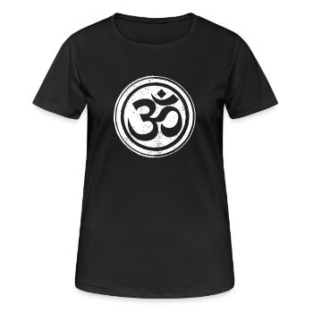 Méditation zen Bouddhisme Bouddhiste Bouddhiste Chakra - T-shirt respirant Femme - noir - Devant - AI Model Female 172 light (172cm)