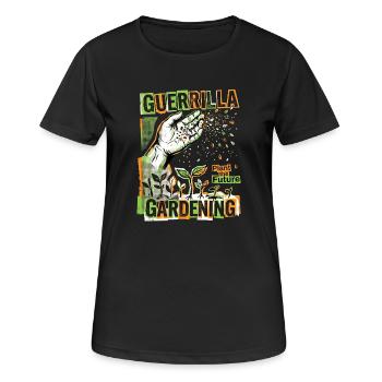 Jardinage en grande ville - T-shirt respirant Femme - noir - Devant - AI Model Female 172 light (172cm)