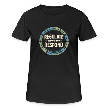 Guérison somatique Thérapie somatique - T-shirt respirant Femme - noir - Devant - AI Model Female 172 light (172cm)