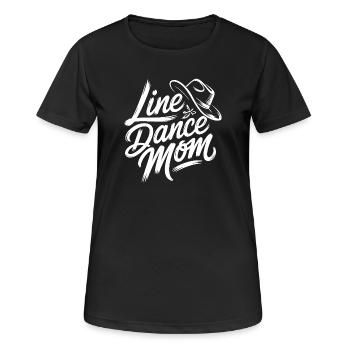 Maman de danse occidentale - T-shirt respirant Femme - noir - Devant - AI Model Female 172 light (172cm)