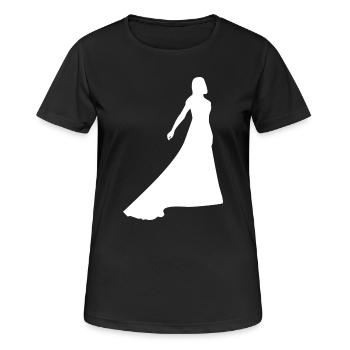 Wedding - Women's Breathable T-Shirt - black - Front - AI Model Female 172 light (172cm)
