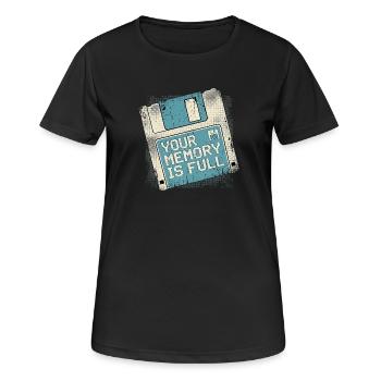 Votre mémoire - T-shirt respirant Femme - noir - Devant - AI Model Female 172 light (172cm)