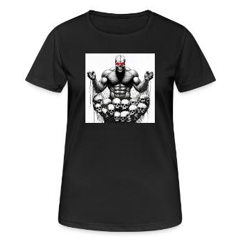 Musclé Crânes en Filet - T-shirt respirant Femme - noir - Devant - AI Model Female 172 light (172cm)