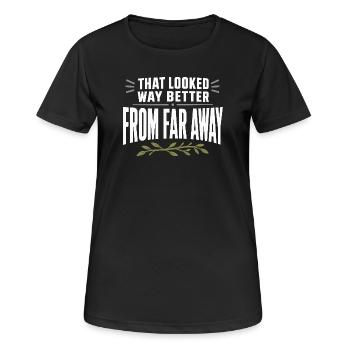 Schuppen-jagd-schuppen-jäger-geweih-jagd-weißwedel - Frauen T-Shirt atmungsaktiv - Schwarz - Vorne - AI Model Female 172 light (172cm)