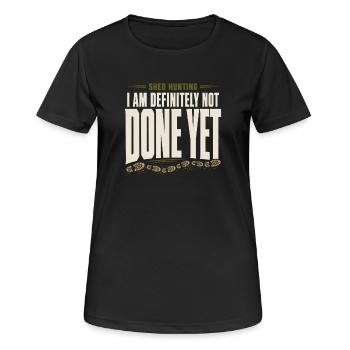 Schuppen-jagd-schuppen-jäger-geweih-jagd-weißwedel - Frauen T-Shirt atmungsaktiv - Schwarz - Vorne - AI Model Female 172 light (172cm)