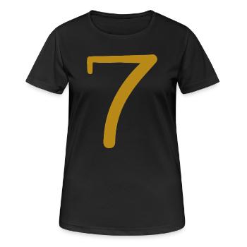 7 - Women's Breathable T-Shirt - black - Front - AI Model Female 172 light (172cm)