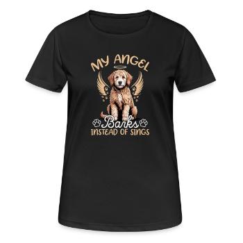 Goldendoodle Dog Breed - Women's Breathable T-Shirt - black - Front - AI Model Female 172 light (172cm)