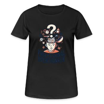 Penseur professionnel - T-shirt respirant Femme - noir - Devant - AI Model Female 172 light (172cm)