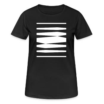 Bold Stripes design - Women's Breathable T-Shirt - black - Front - AI Model Female 172 light (172cm)