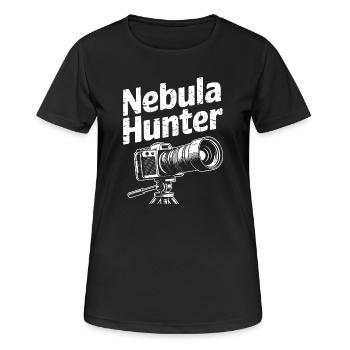 Nebula Hunter Camera Design - Women's Breathable T-Shirt - black - Front - AI Model Female 172 light (172cm)