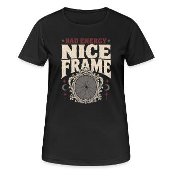 Haunted mirror, cursed mirror spirit in the mirror, - Women's Breathable T-Shirt - black - Front - AI Model Female 172 light (172cm)