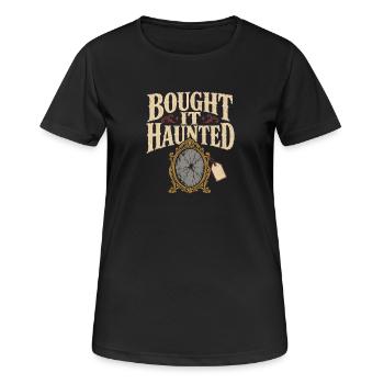 Haunted mirror, cursed mirror spirit in the mirror, - Women's Breathable T-Shirt - black - Front - AI Model Female 172 light (172cm)