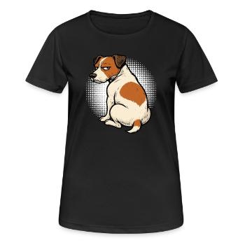 Jack Russel terrier Jack russel owner Jacky - Women's Breathable T-Shirt - black - Front - AI Model Female 172 light (172cm)