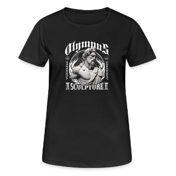 Gothic Skulptur Bust - Frauen T-Shirt atmungsaktiv - Schwarz - Vorne - AI Model Female 172 light (172cm)