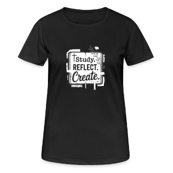 Study Reflect Create - Women's Breathable T-Shirt - black - Front - AI Model Female 172 light (172cm)