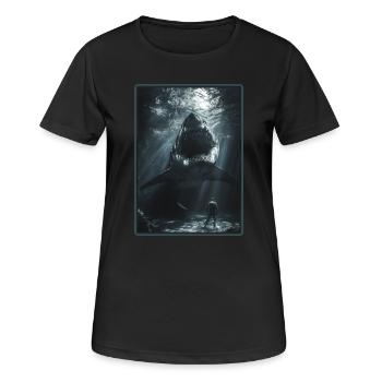 Great White Shark Great White Shark - Women's Breathable T-Shirt - black - Front - AI Model Female 172 light (172cm)