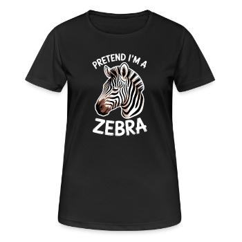 Zebra Sayings Zebras Funny Zebra Gift - Women's Breathable T-Shirt - black - Front - AI Model Female 172 light (172cm)