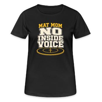 Catcheur - Maman Lutte - Maman Tapis - Maman Cadeau - T-shirt respirant Femme - noir - Devant - AI Model Female 172 light (172cm)