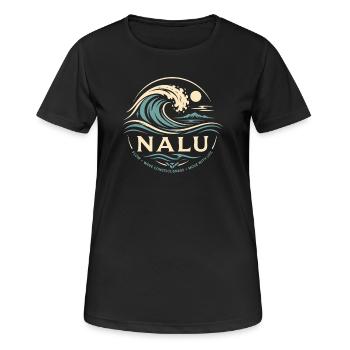 Nalu Ocean Flow - Women's Breathable T-Shirt - black - Front - AI Model Female 172 light (172cm)