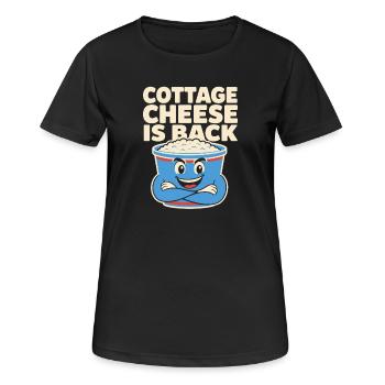 Cadeau de collation riche en protéines pour les amateurs de gastronomie - T-shirt respirant Femme - noir - Devant - AI Model Female 172 light (172cm)