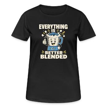 Cadeau de collation riche en protéines pour les amateurs de gastronomie - T-shirt respirant Femme - noir - Devant - AI Model Female 172 light (172cm)