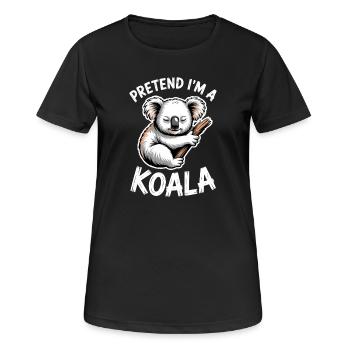 Koala Sprüche Koalas Lustiges Koala Geschenk - Frauen T-Shirt atmungsaktiv - Schwarz - Vorne - AI Model Female 172 light (172cm)