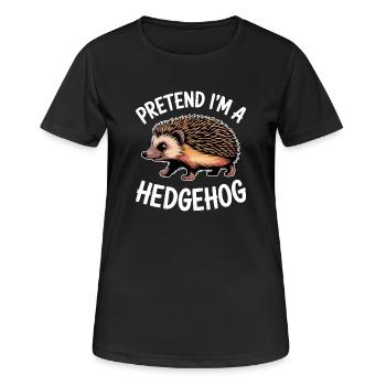 Igel Sprüche Igel Lustiges Igel Geschenk - Frauen T-Shirt atmungsaktiv - Schwarz - Vorne - AI Model Female 172 light (172cm)