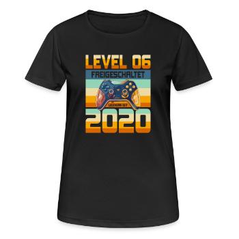 6. Geburtstag Junge Mädchen 2020 Gaming Gamer - Frauen T-Shirt atmungsaktiv - Schwarz - Vorne - AI Model Female 172 light (172cm)
