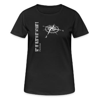 Peine - T-shirt respirant Femme - noir - Devant - AI Model Female 172 light (172cm)
