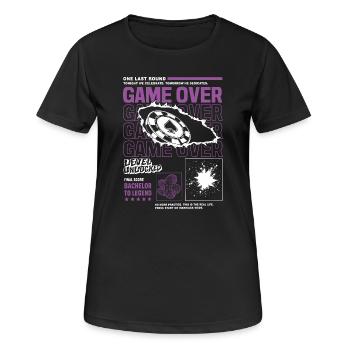 Game Over Bachelor Party Design - Frauen T-Shirt atmungsaktiv - Schwarz - Vorne - AI Model Female 172 light (172cm)