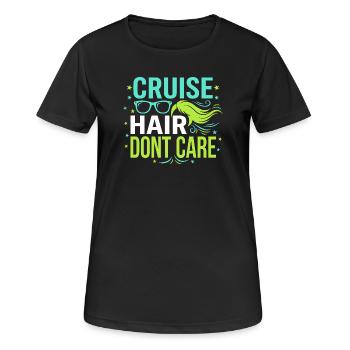 Cruising Granny, Grandma On Deck, - Women's Breathable T-Shirt - black - Front - AI Model Female 172 light (172cm)