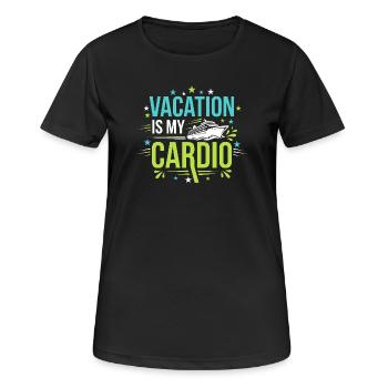 Cruising Granny, Grandma On Deck, - Women's Breathable T-Shirt - black - Front - AI Model Female 172 light (172cm)