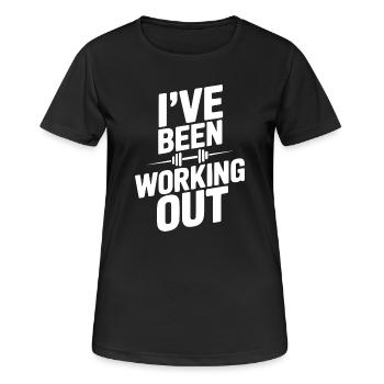 I've Been Working Out - Women's Breathable T-Shirt - black - Front - AI Model Female 172 light (172cm)