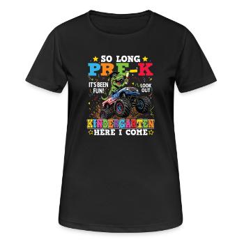 So Long Pre-K Look Out Kindergarten Boy - Women's Breathable T-Shirt - black - Front - AI Model Female 172 light (172cm)