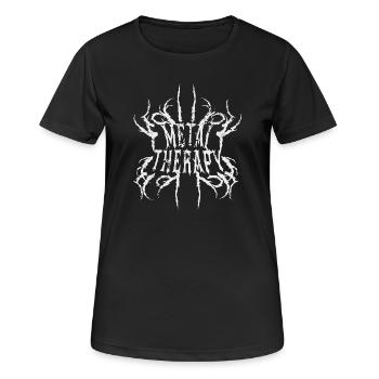 Metal Therapy – Heavy Metal Music Tshirt Gift - Women's Breathable T-Shirt - black - Front - AI Model Female 172 light (172cm)