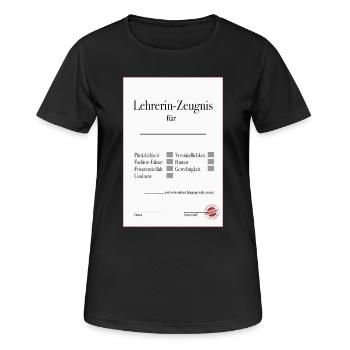 Teacher Testimonial Funny Farewell Gift - Women's Breathable T-Shirt - black - Front - AI Model Female 172 light (172cm)