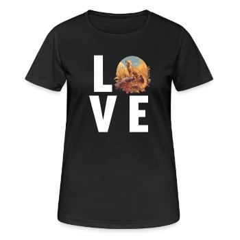 La mangouste de la mangouste - T-shirt respirant Femme - noir - Devant - AI Model Female 172 light (172cm)