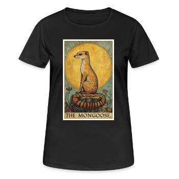 La mangouste de la mangouste - T-shirt respirant Femme - noir - Devant - AI Model Female 172 light (172cm)
