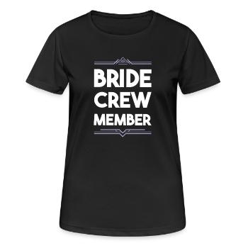 Bride Crew - Women's Breathable T-Shirt - black - Front - AI Model Female 172 light (172cm)