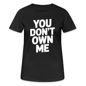 Tu ne me possèdes pas - T-shirt respirant Femme - noir - Devant - AI Model Female 172 light (172cm)