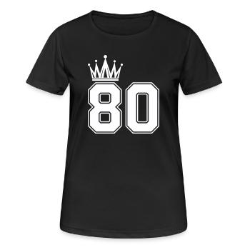 80_krone- - T-shirt respirant Femme - noir - Devant - AI Model Female 172 light (172cm)