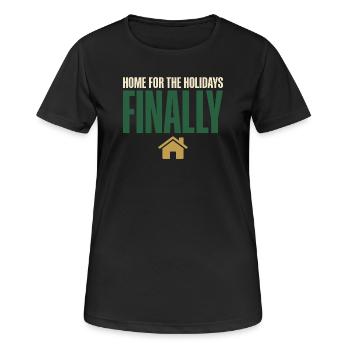 First Christmas with - Women's Breathable T-Shirt - black - Front - AI Model Female 172 light (172cm)